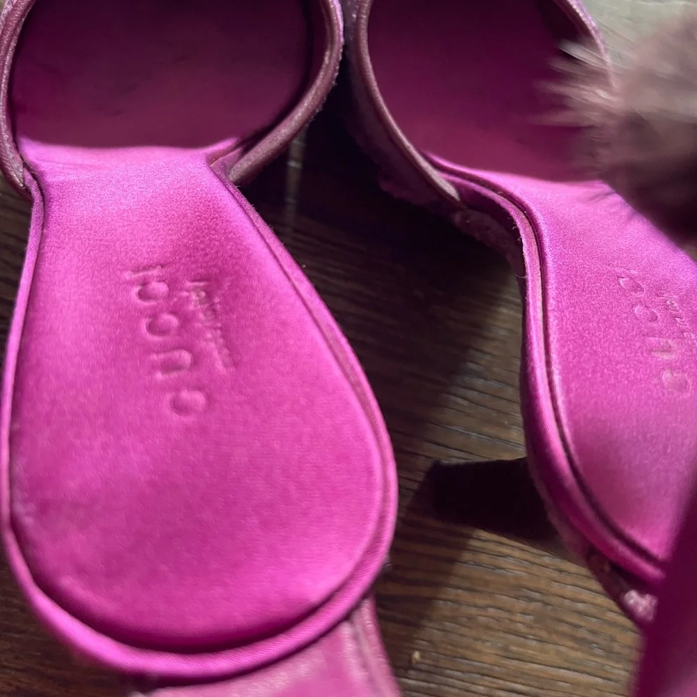 Gucci Purple Tom Ford Farewell Collection Mink Python Velvet Heel Pumps - Picture 8 of 11